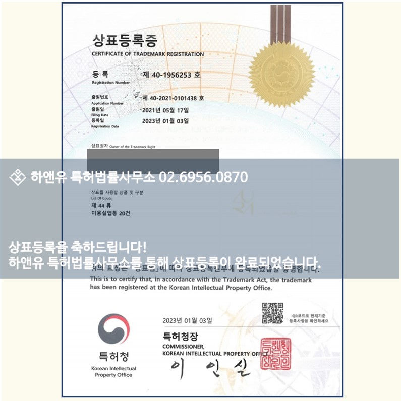 상표권출원-상표권등록-상표권-미용-헤어-피부관리-마사지