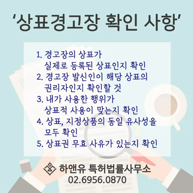 상표경고장-상표경고장내용-등록상표여부-상표적사용-상표권무효