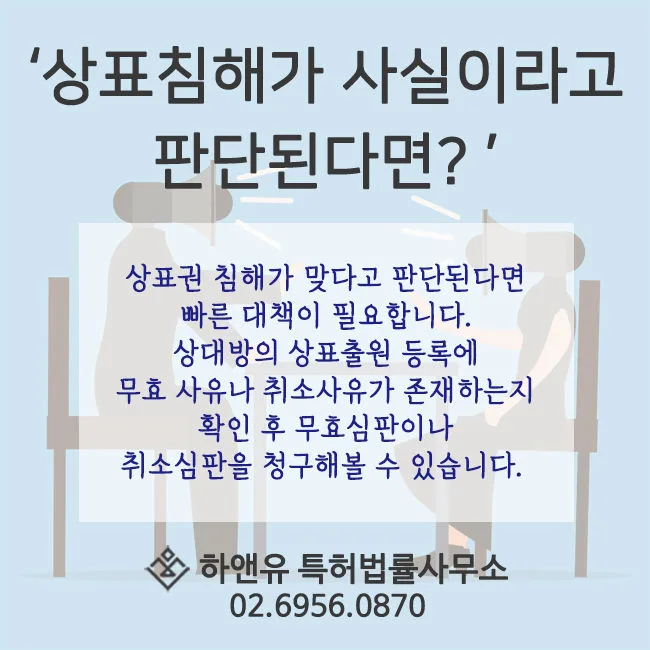 상표침해-상표출원등록-무효심판-취소심판