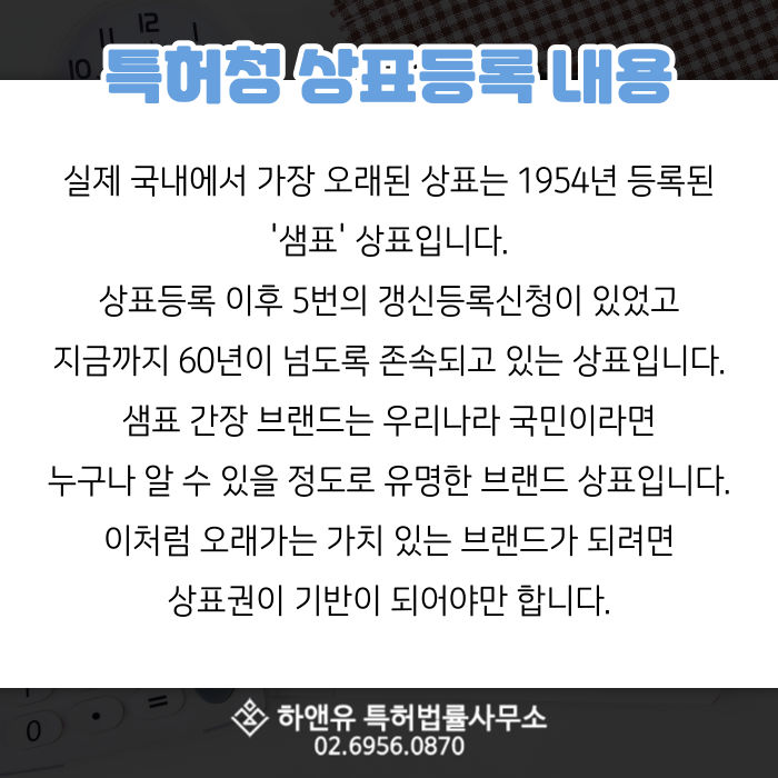 상표권갱신-오래된상표-상표권리