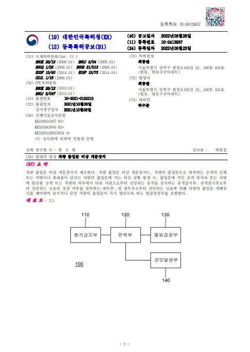 BM특허, 시스템, 자동차, 자동화 장치 분야 - 