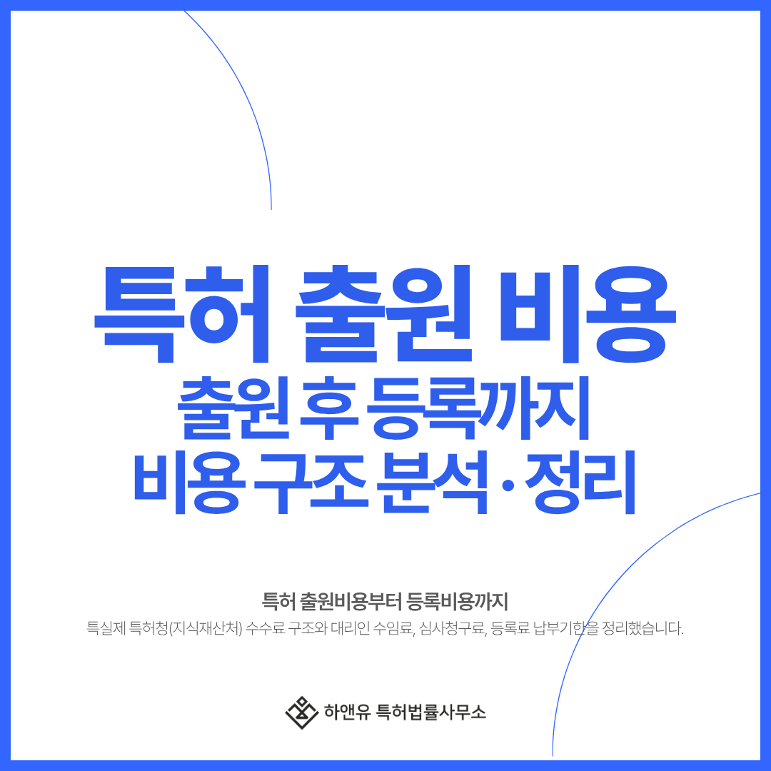 [특허출원·등록비용] 특허출원부터 등록까지 단계별 비용 구조 분석, 완벽 정리