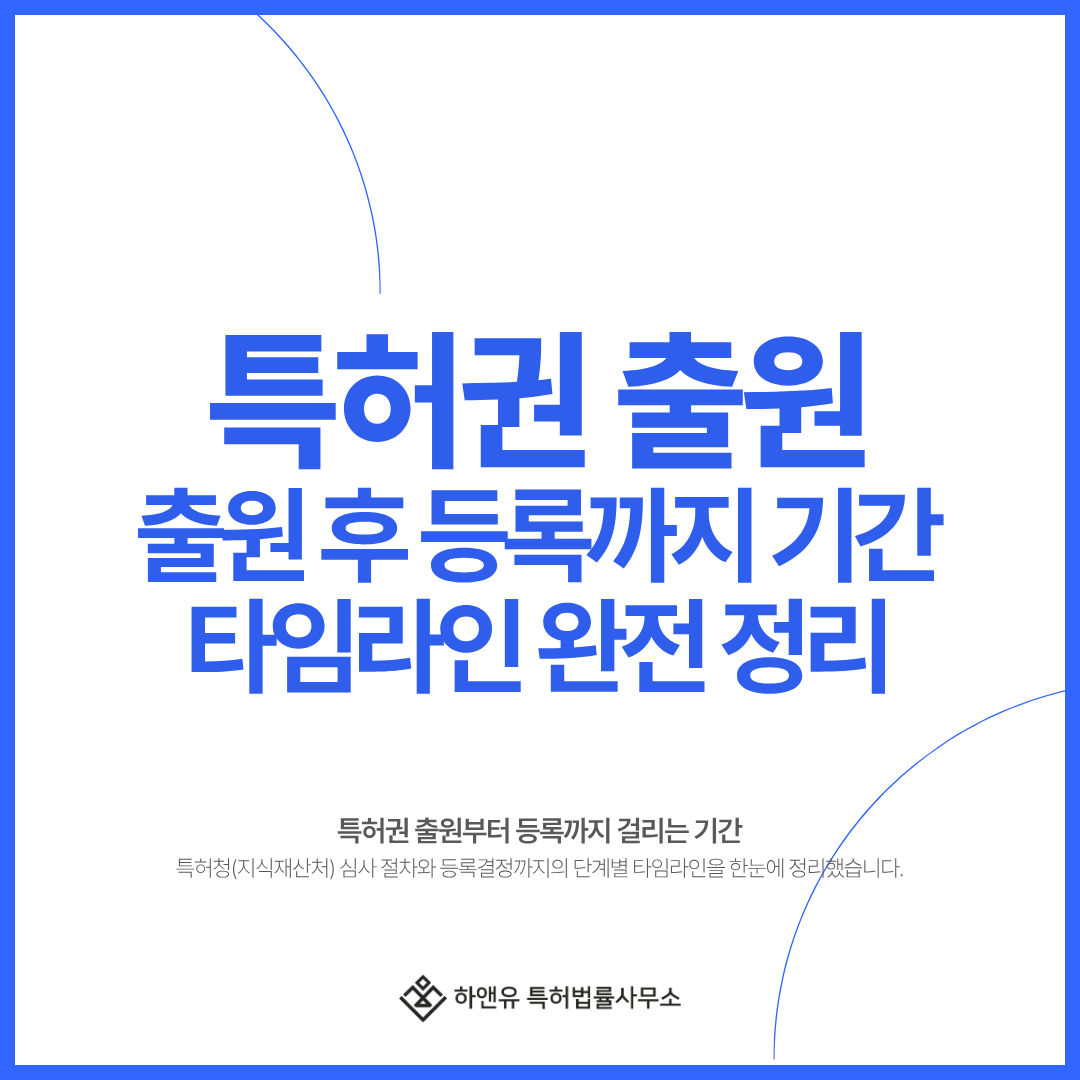 특허권 출원 후 등록까지 걸리는 실제 기간, 단계별 타임라인 완전정리